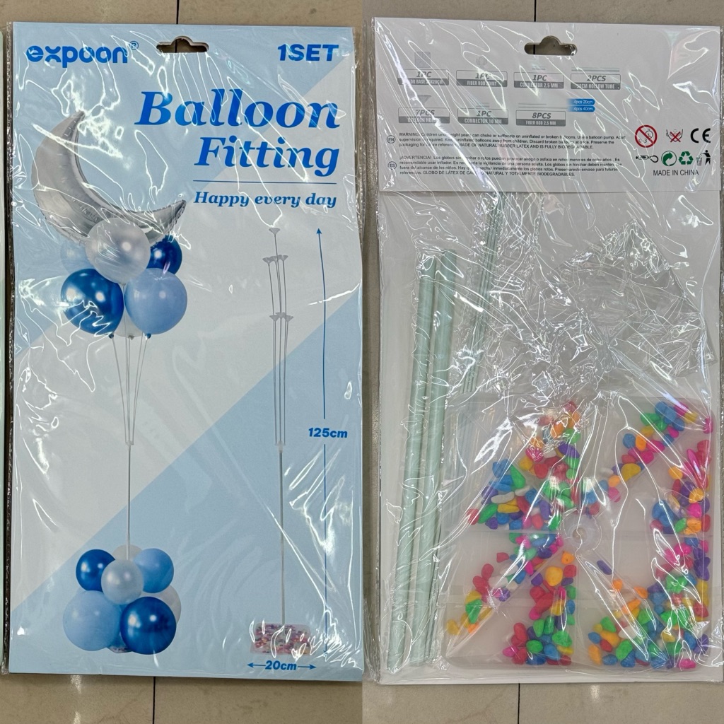 7-Ball Colorful Stone Column Set