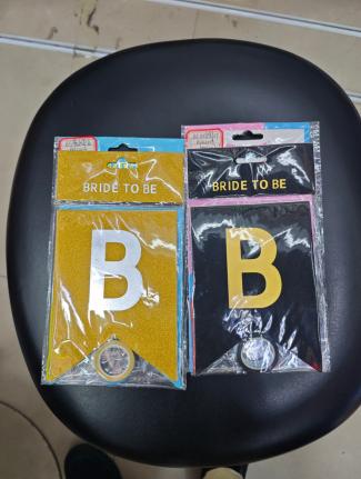 Glitter "Bride to Be" Bunting Flag, Assorted Colors