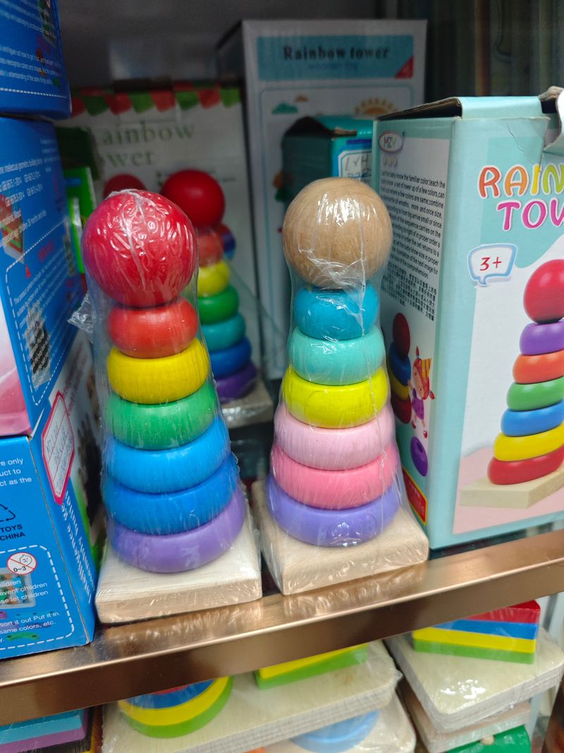 Wooden Rainbow Tower